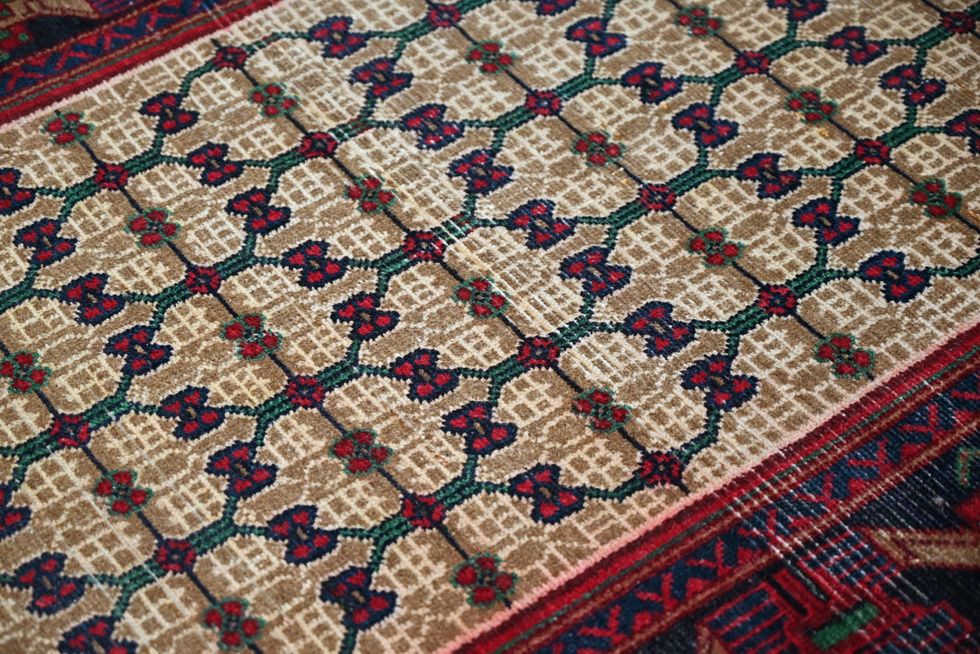 brown Runner rug 3' 4" x 10' 4"