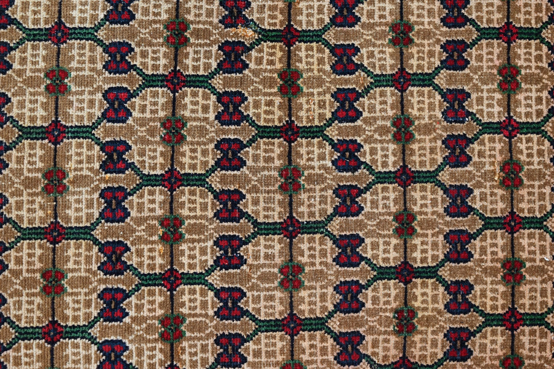 brown Runner rug 3' 4" x 10' 4"