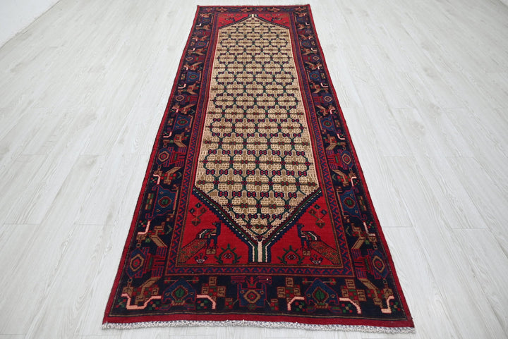 brown Runner rug 3' 4" x 10' 4"