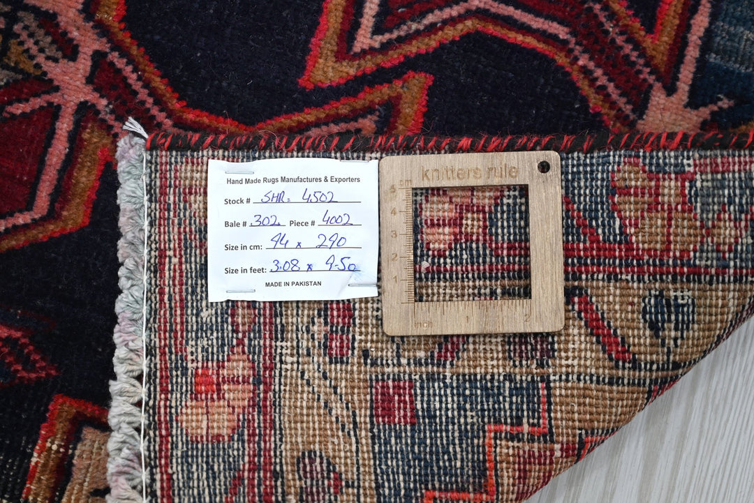 blue Runner rug 3' 1" x 9' 6"