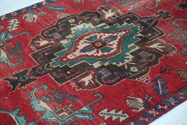 red Runner rug 3' 2" x 10' 2"