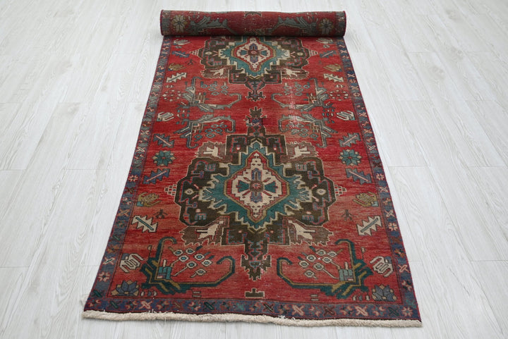 red Runner rug 3' 2" x 10' 2"