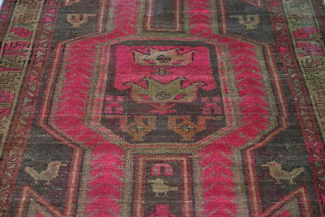 brown Runner rug 3' 7" x 10' 1"