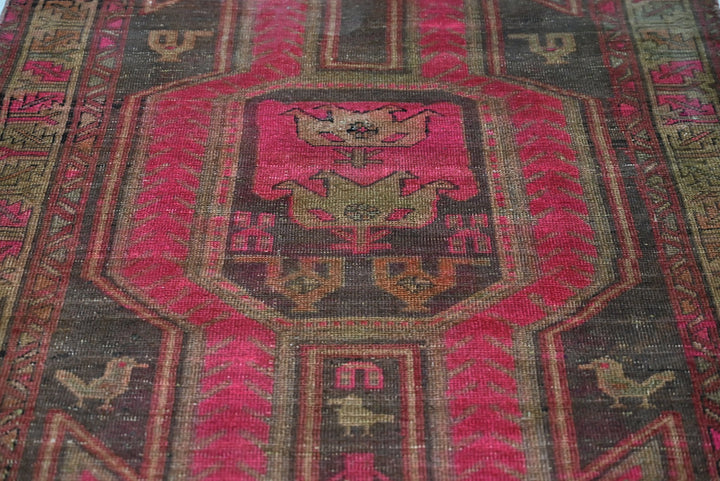 brown Runner rug 3' 7" x 10' 1"