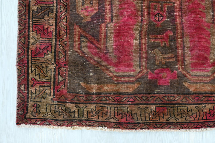brown Runner rug 3' 7" x 10' 1"