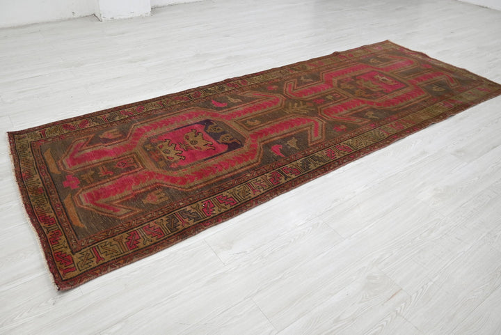 brown Runner rug 3' 7" x 10' 1"