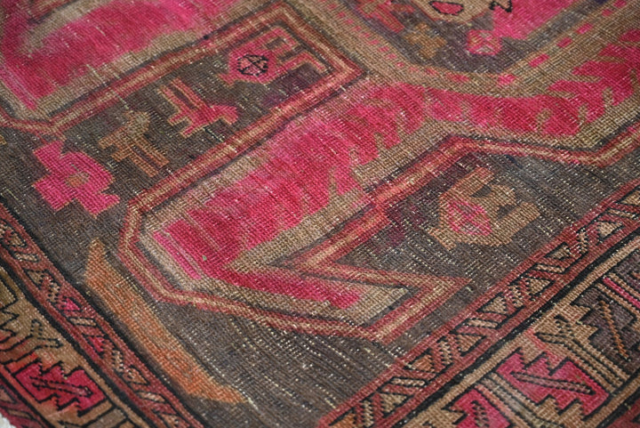 brown Runner rug 3' 7" x 10' 1"