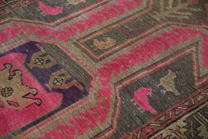 brown Runner rug 3' 7" x 10' 1"