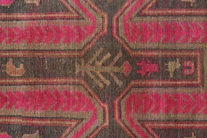 brown Runner rug 3' 7" x 10' 1"
