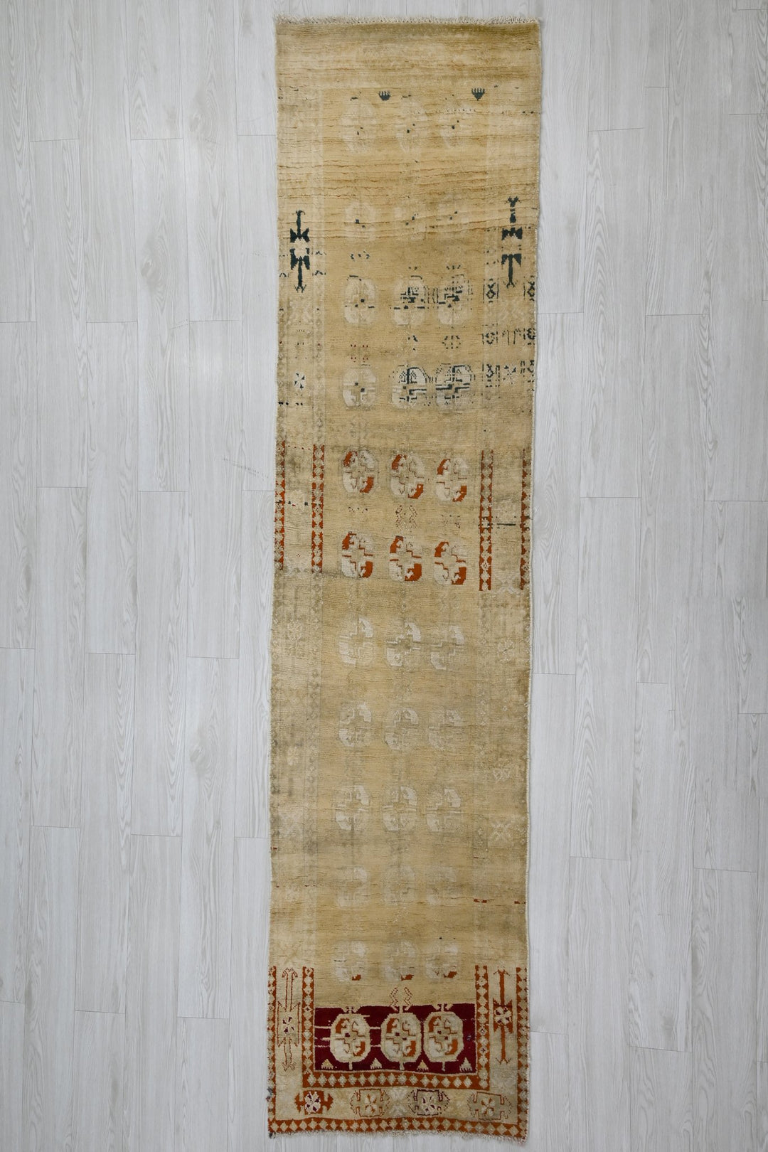 brown Runner rug 2' 4" x 9' 3"