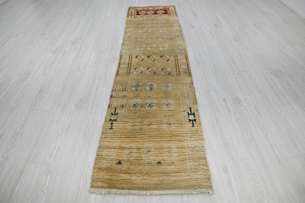 brown Runner rug 2' 4" x 9' 3"