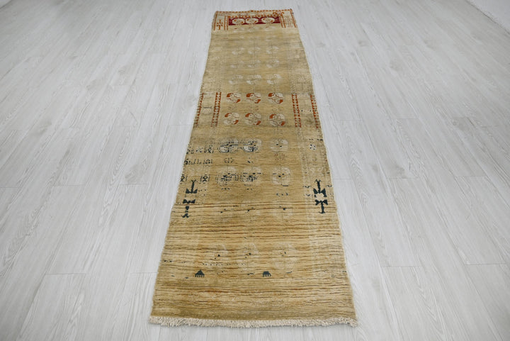 brown Runner rug 2' 4" x 9' 3"