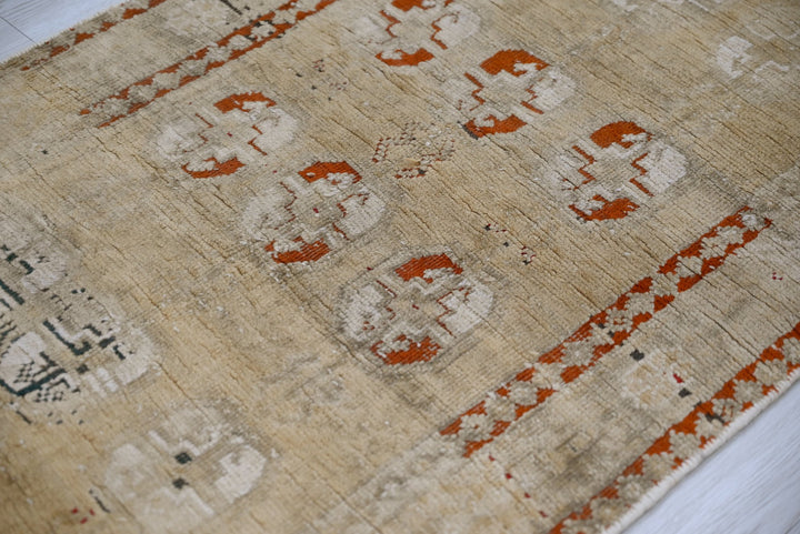 brown Runner rug 2' 4" x 9' 3"
