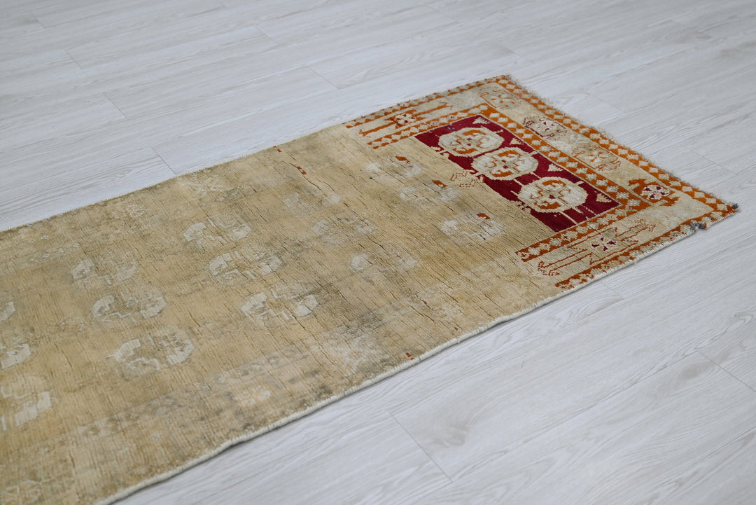 brown Runner rug 2' 4" x 9' 3"