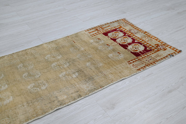 brown Runner rug 2' 4" x 9' 3"