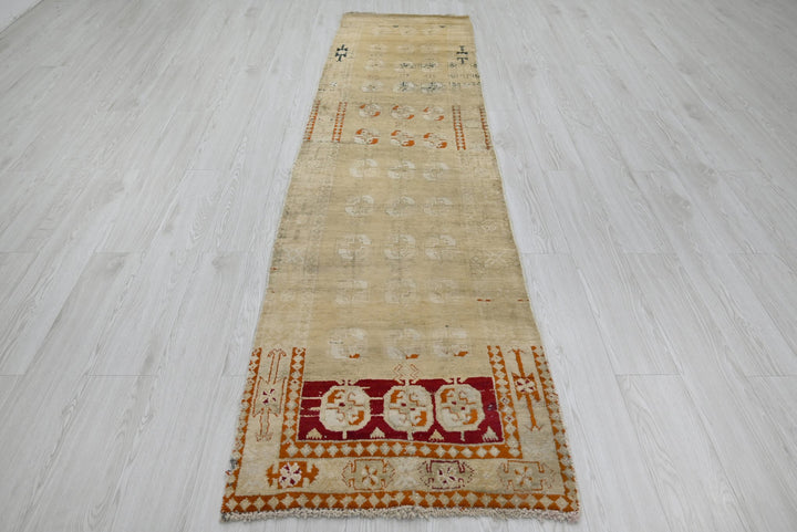 brown Runner rug 2' 4" x 9' 3"