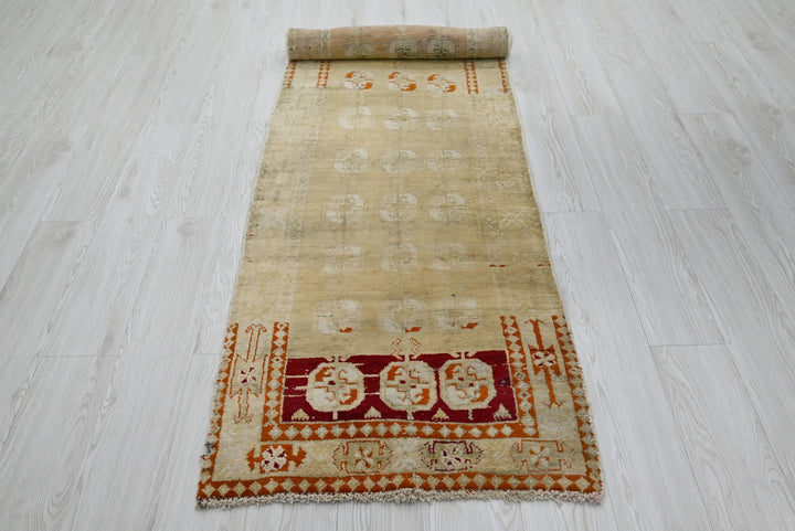 brown Runner rug 2' 4" x 9' 3"