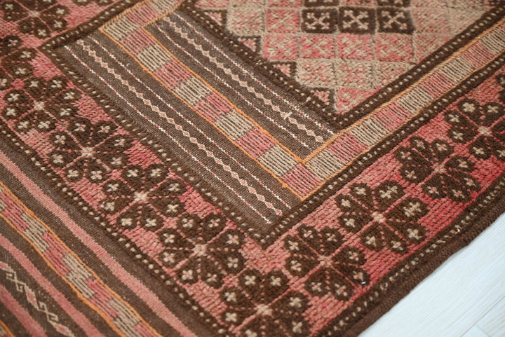 brown Runner rug 1' 11" x 8' 6"
