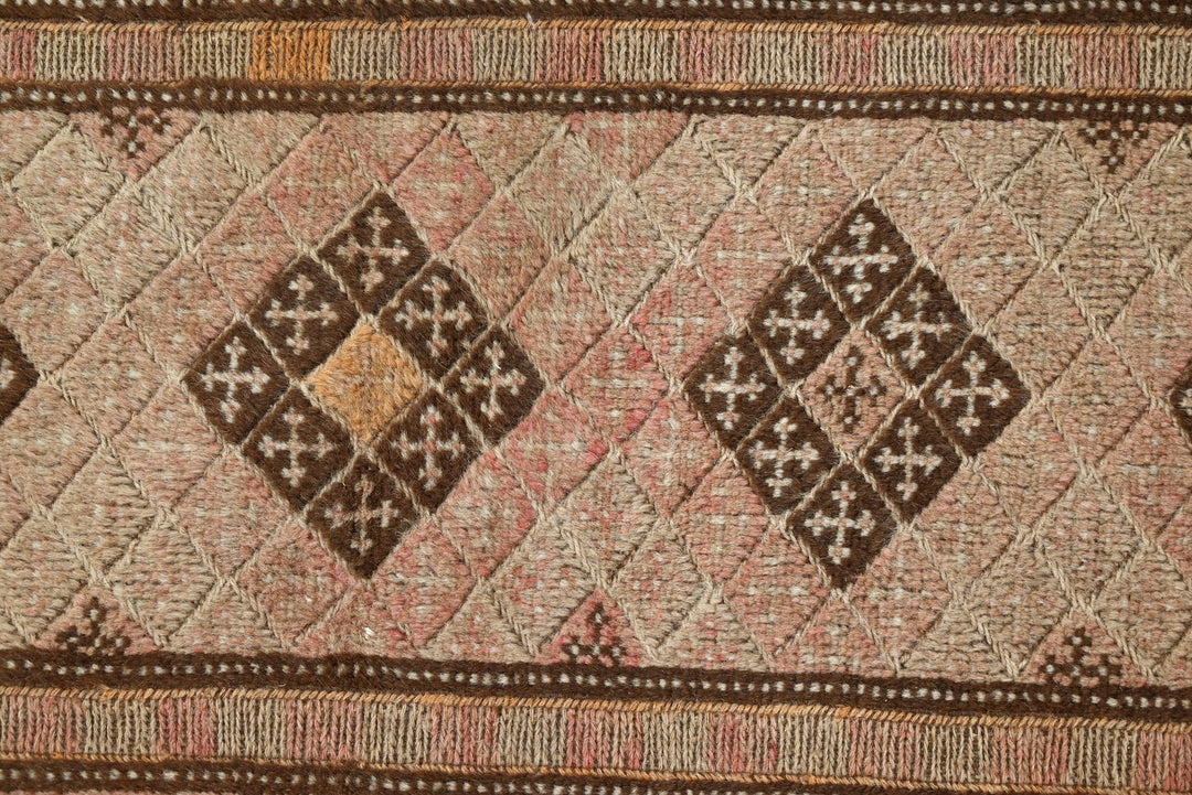 brown Runner rug 1' 11" x 8' 6"