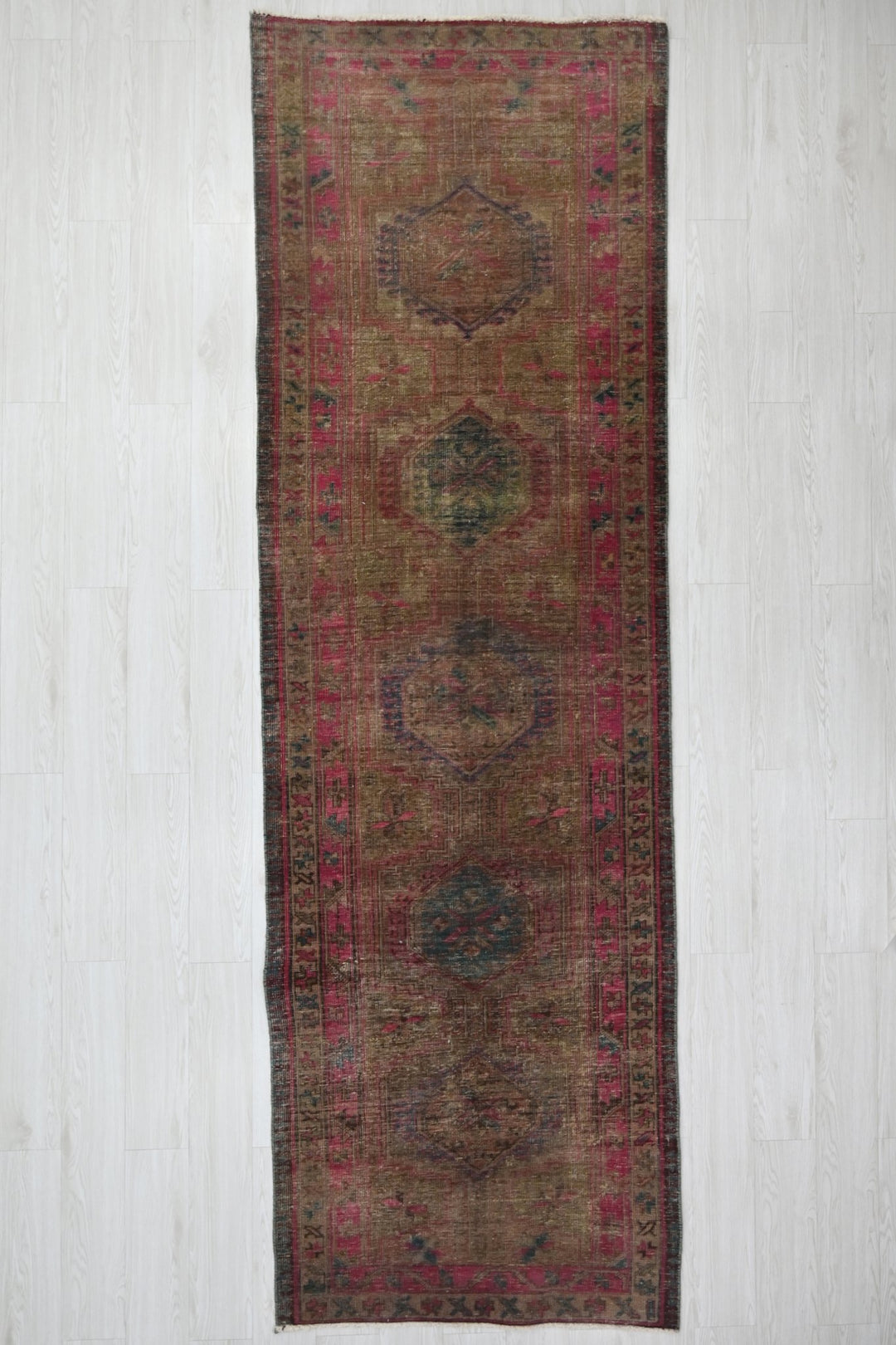 brown Runner rug 3' 3" x 10' 6"