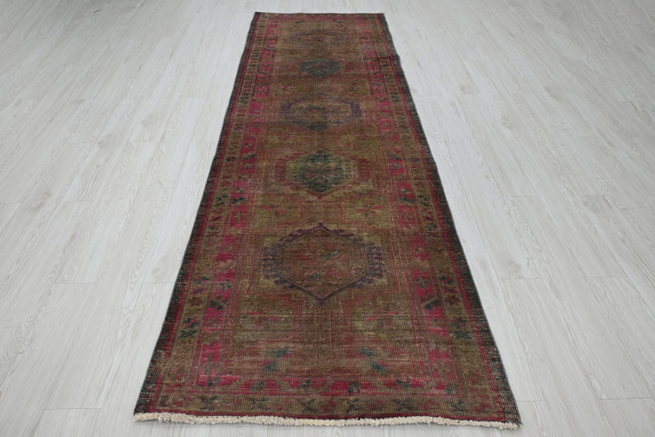 brown Runner rug 3' 3" x 10' 6"