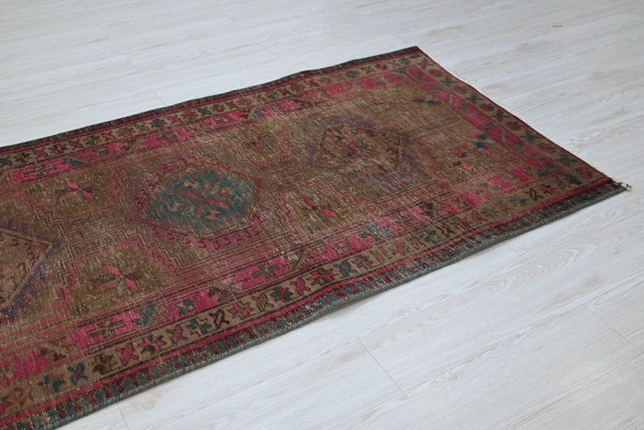 brown Runner rug 3' 3" x 10' 6"