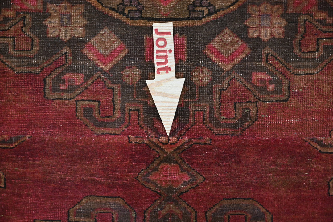 red Runner rug 4' 1" x 9' 10"