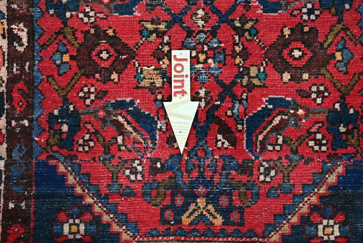 red Medium rug 3' 3" x 7' 4"