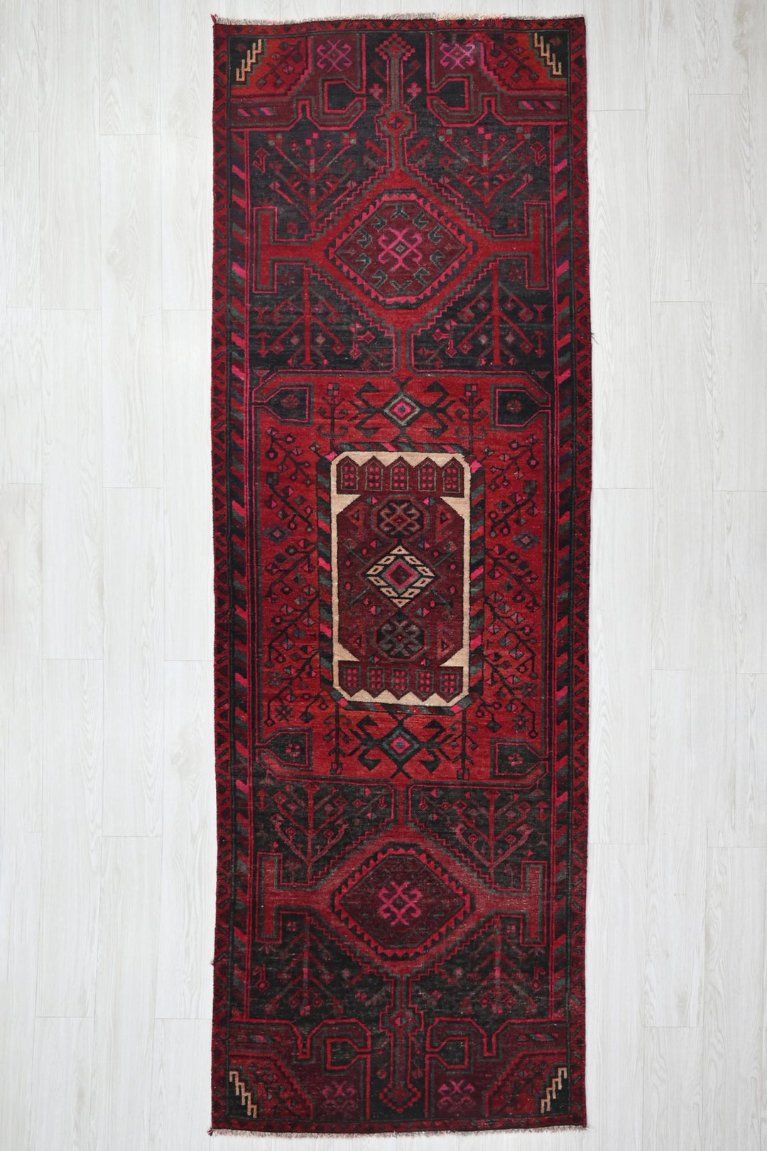red Runner rug 3' 1" x 9' 2"