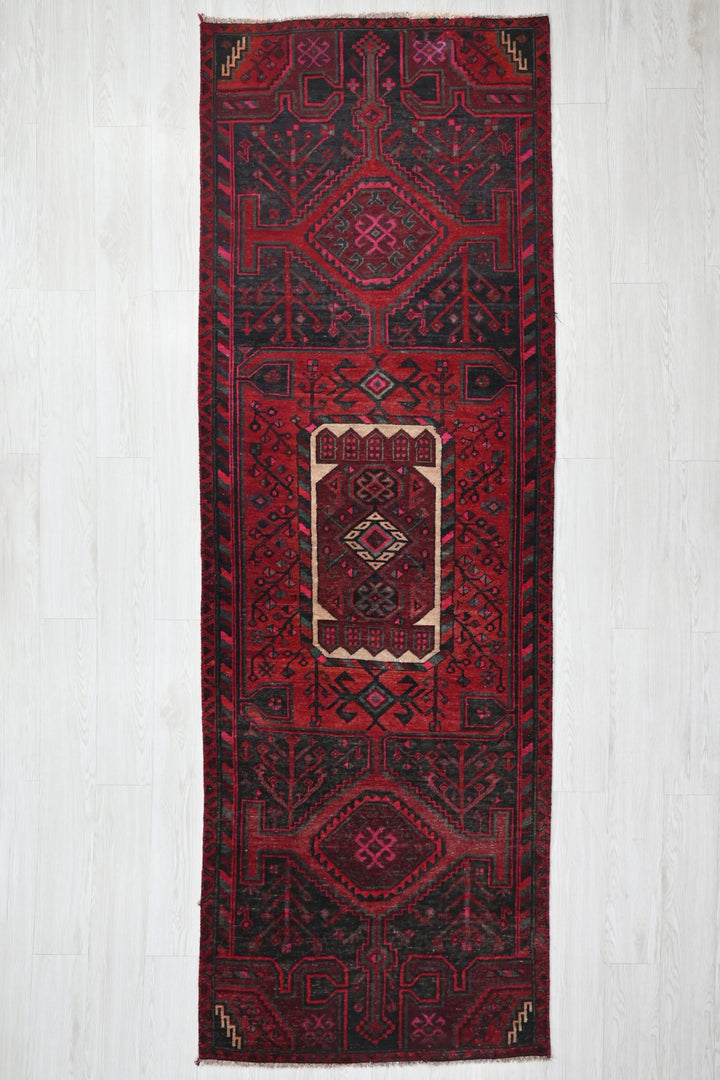 red Runner rug 3' 1" x 9' 2"