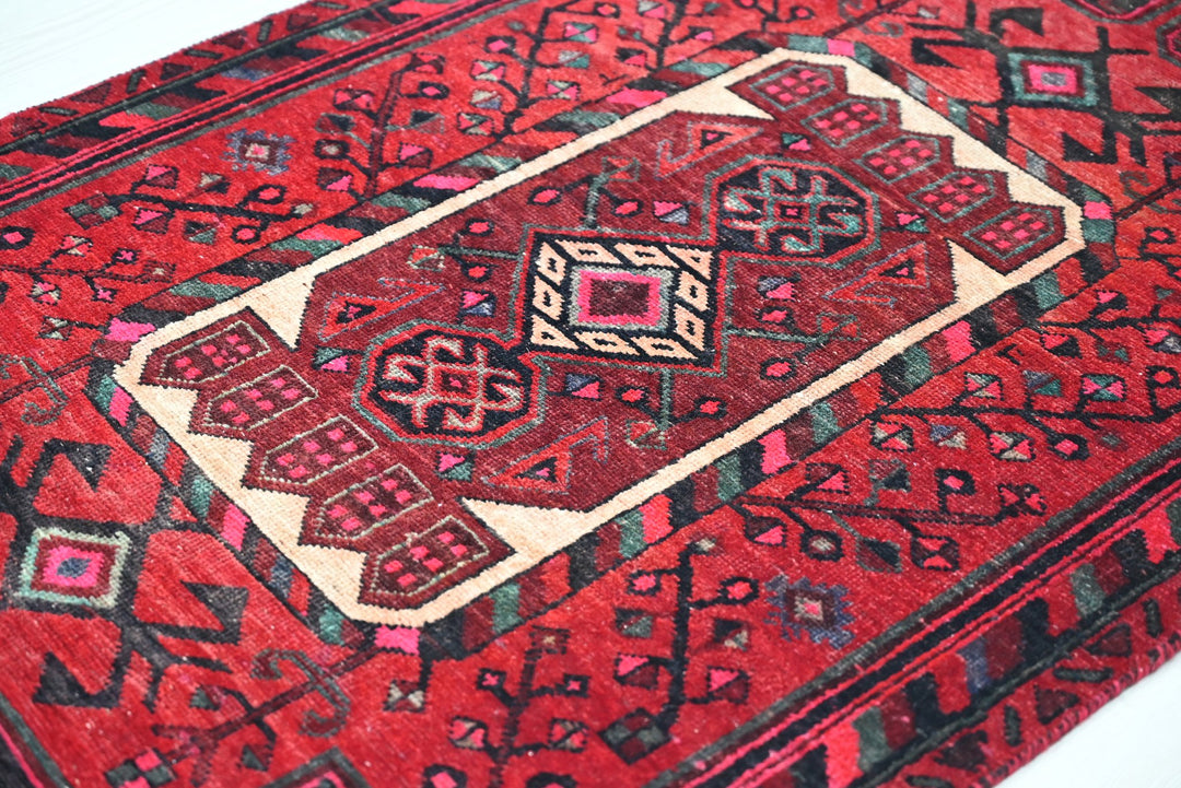 red Runner rug 3' 1" x 9' 2"
