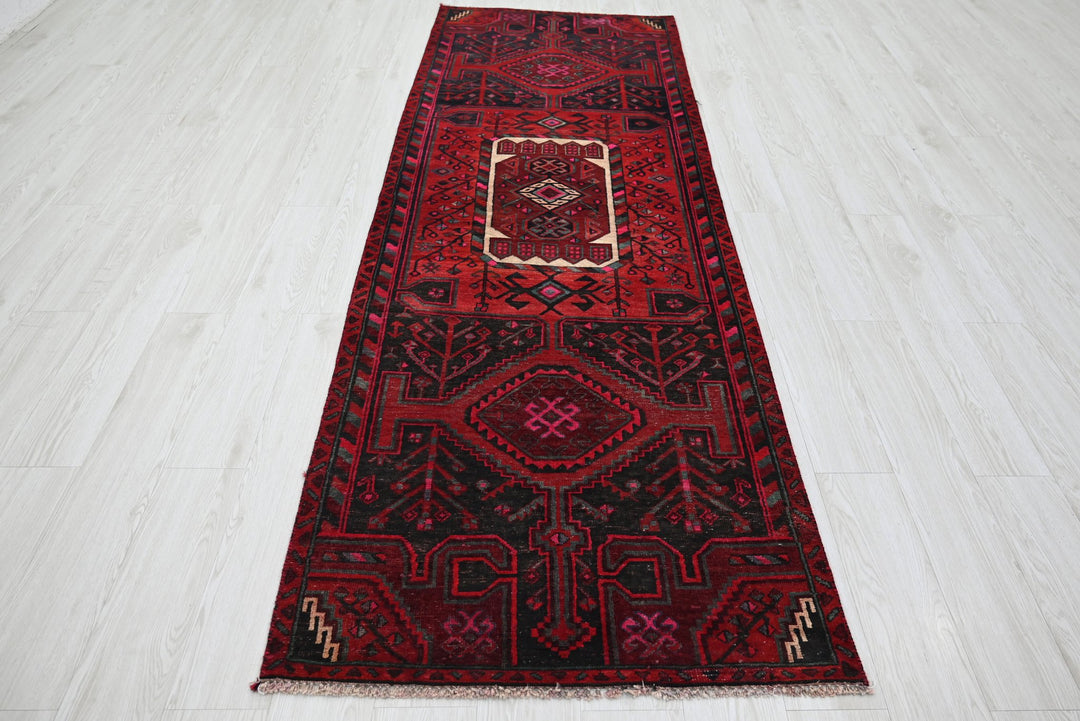 red Runner rug 3' 1" x 9' 2"