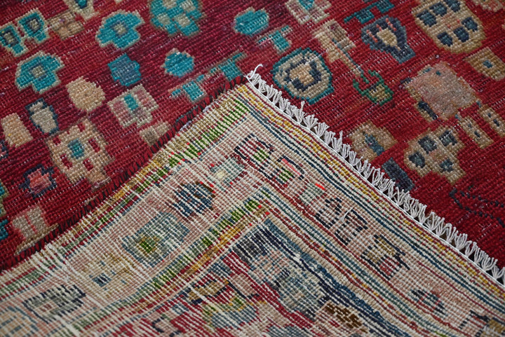red Medium rug 3' 8" x 8' 7"