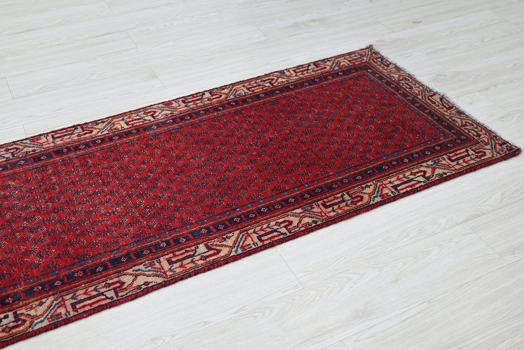 red Runner rug 2' 4" x 13' 0"