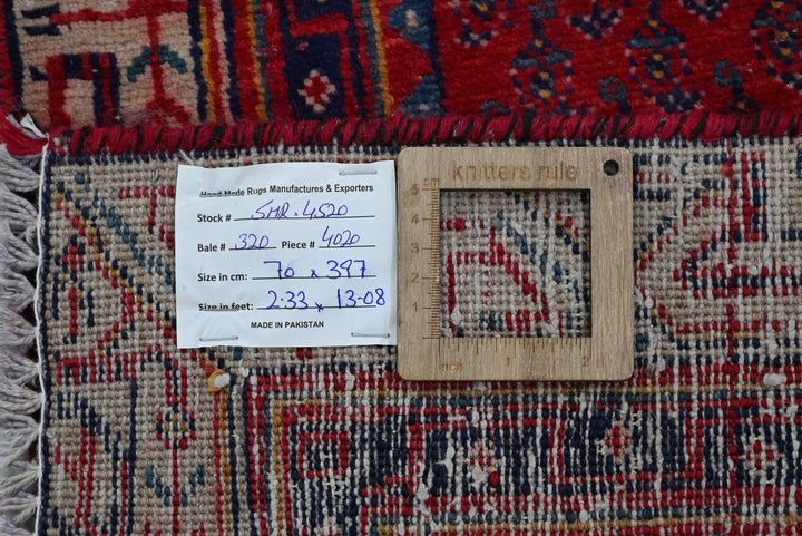 red Runner rug 2' 4" x 13' 0"