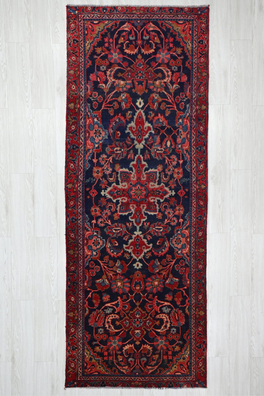blue Runner rug 3' 3" x 8' 11"