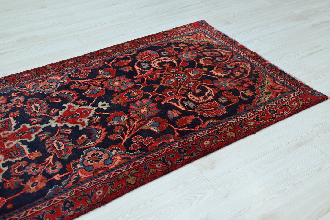 blue Runner rug 3' 3" x 8' 11"