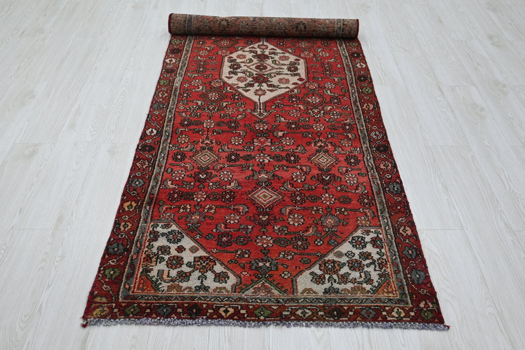 red Runner rug 3' 2" x 9' 0"