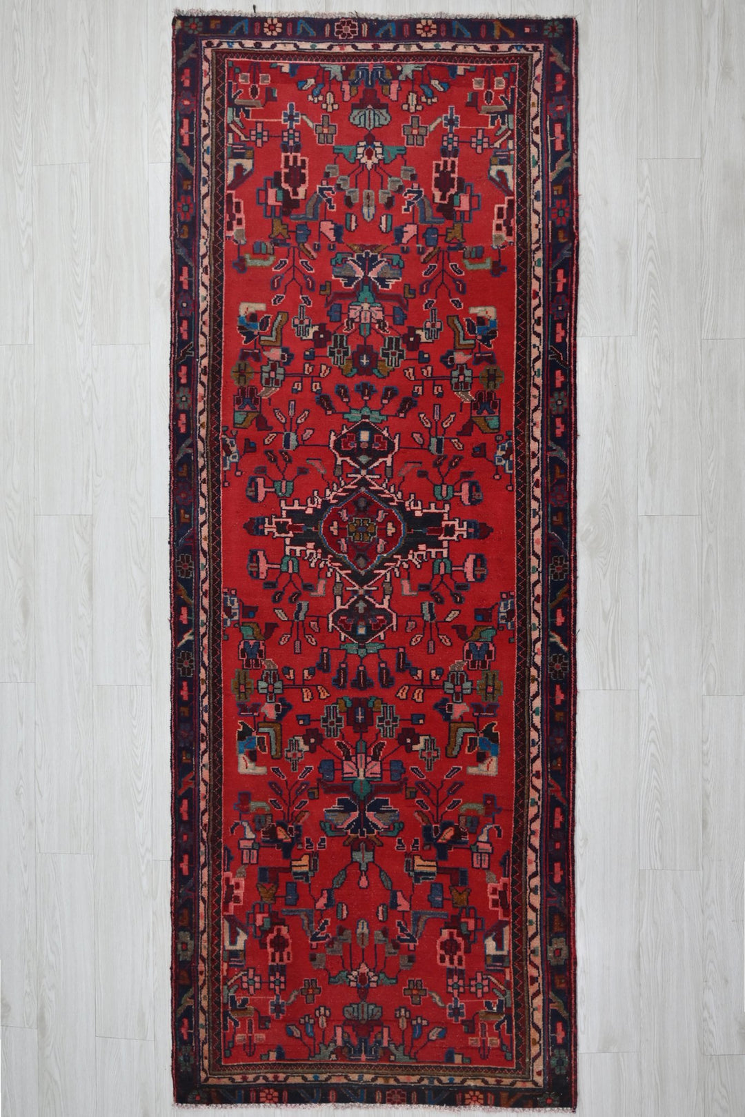 red Runner rug 3' 4" x 8' 11"