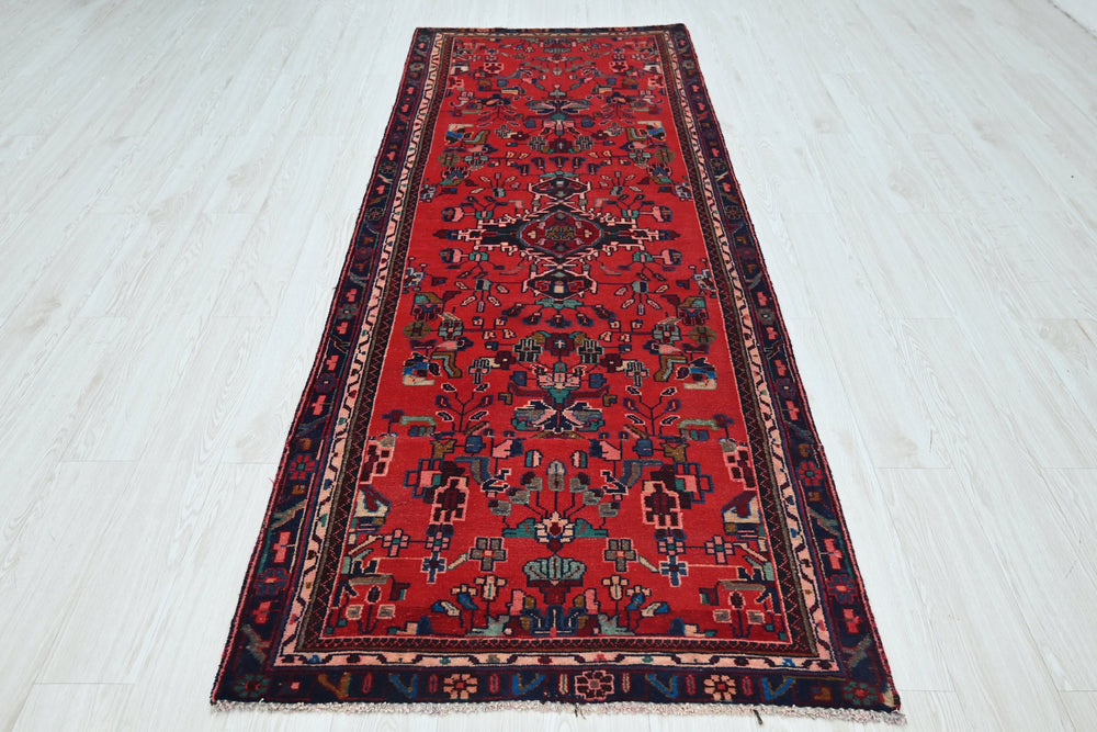 red Runner rug 3' 4" x 8' 11"