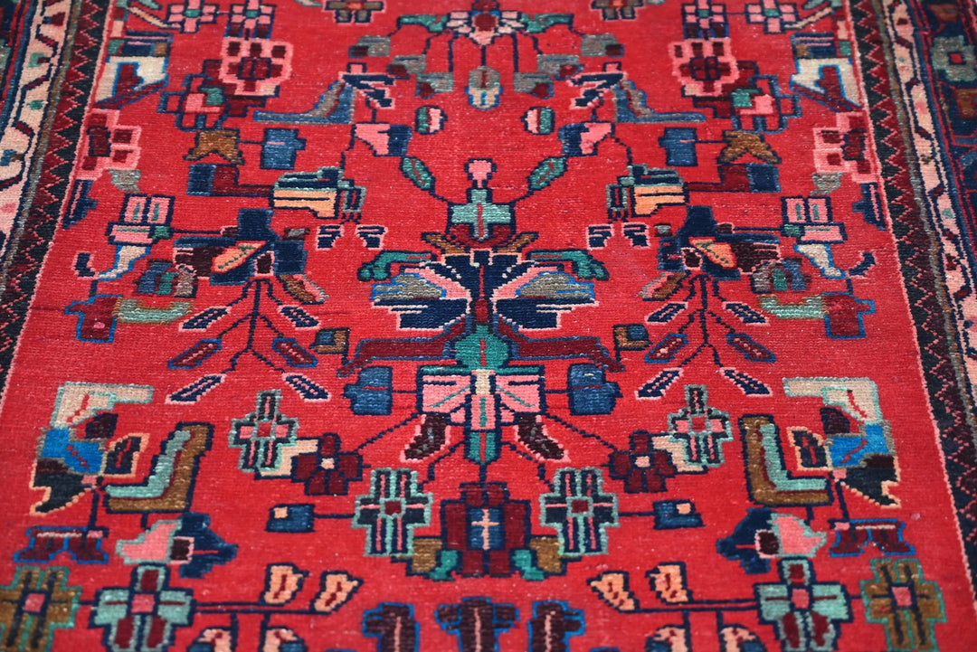 red Runner rug 3' 4" x 8' 11"