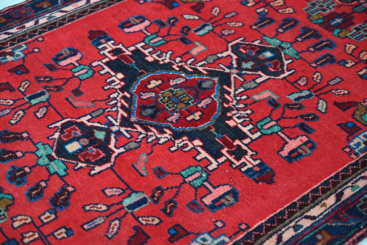 red Runner rug 3' 4" x 8' 11"