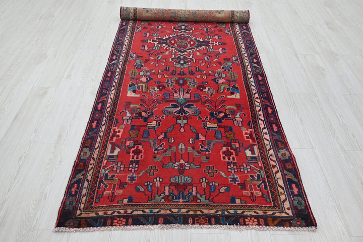 red Runner rug 3' 4" x 8' 11"