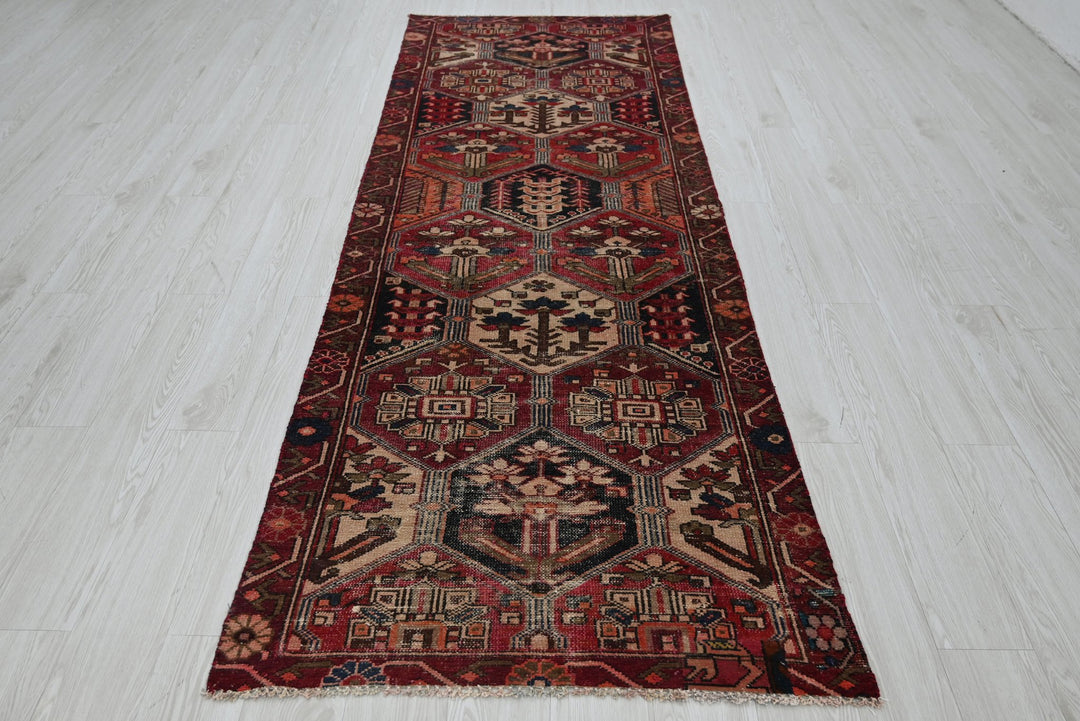 red Runner rug 3' 2" x 9' 5"