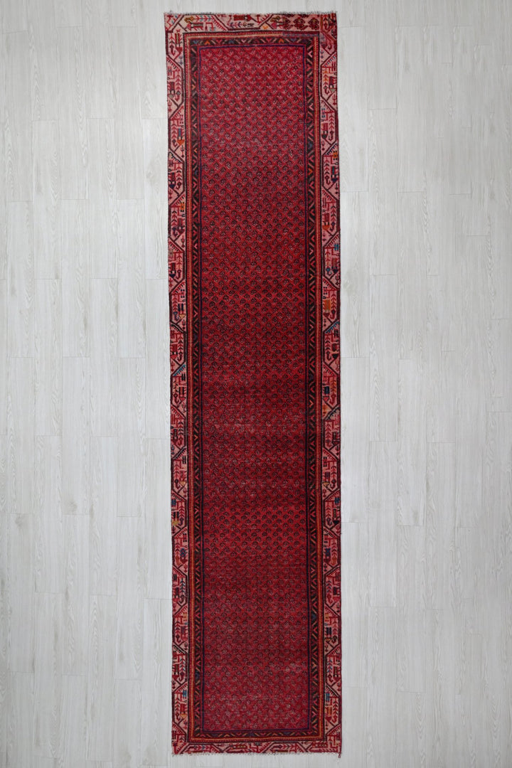 red Runner rug 3' 0" x 13' 6"