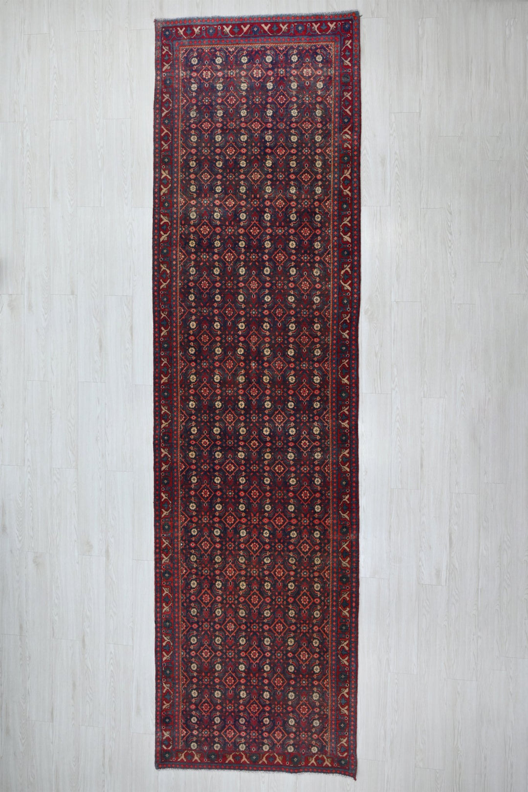 blue Runner rug 3' 7" x 12' 6"