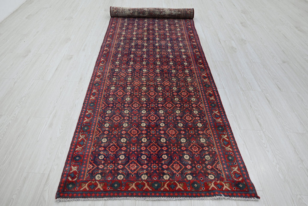 blue Runner rug 3' 7" x 12' 6"