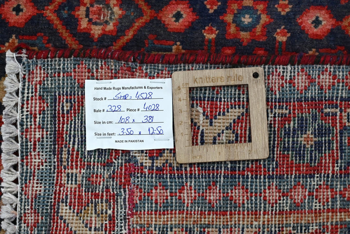 blue Runner rug 3' 7" x 12' 6"
