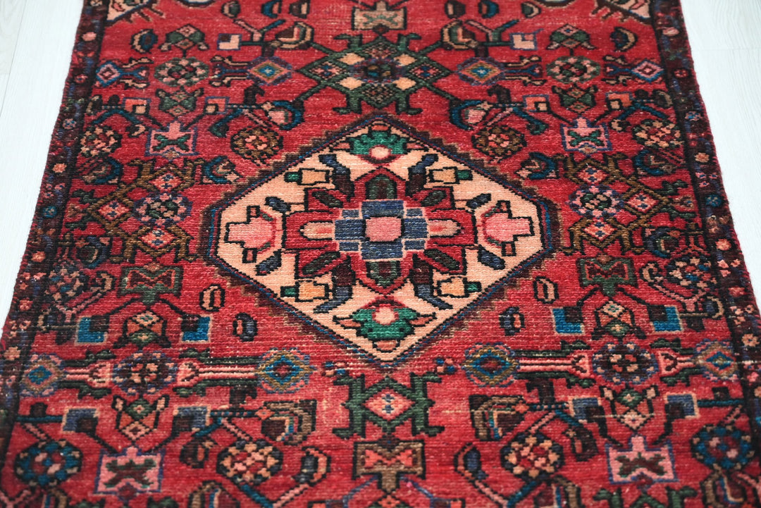 red Runner rug 2' 6" x 9' 1"