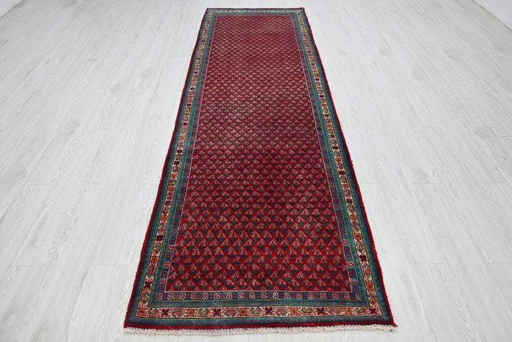 red Runner rug 3' 1" x 10' 1"